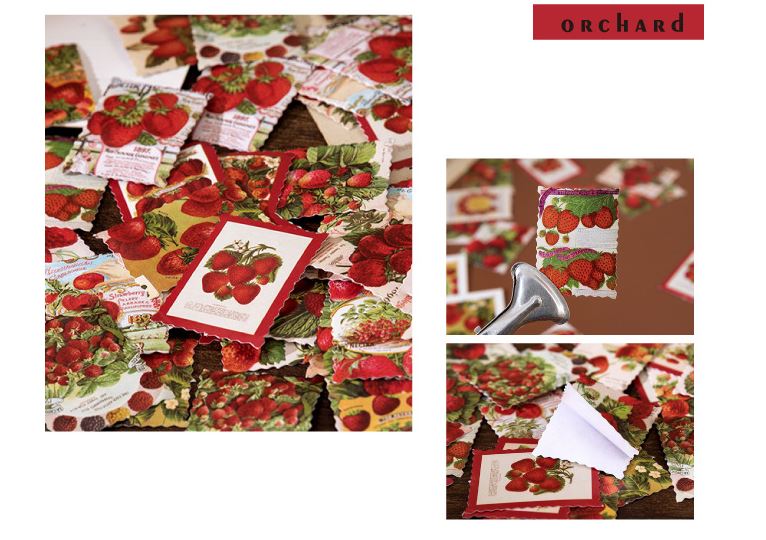 Bộ 46 Sticker Dâu Tây Siêu Đáng Yêu E129