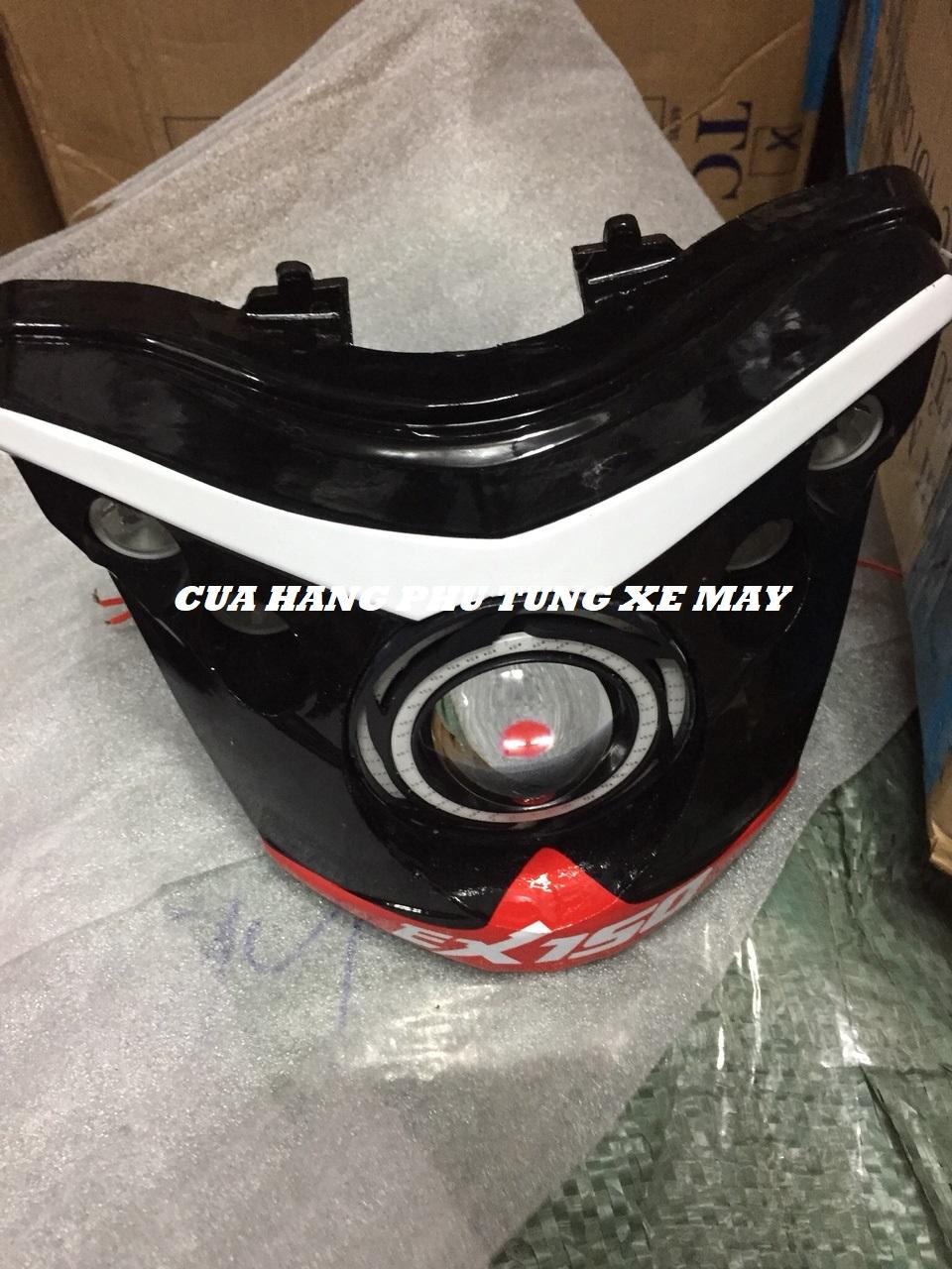 Pha cú gắn sẵn đèn U11 cho xe Exciter 150