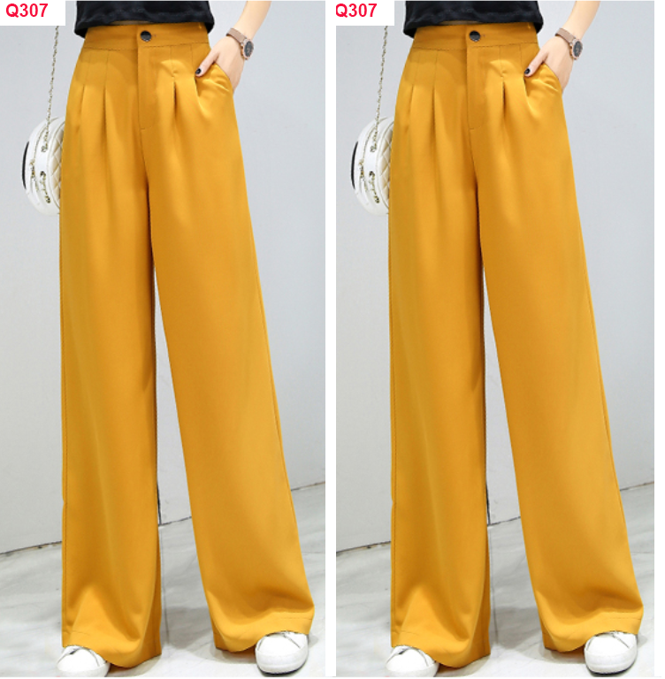 Q307- Quần ống rộng dài