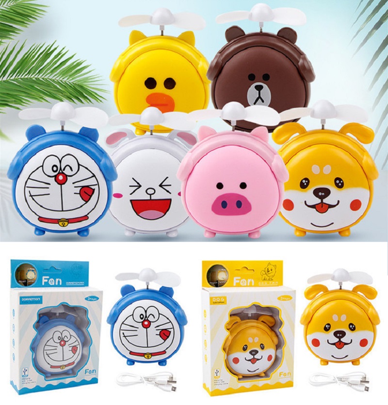 Quạt mini để bàn hình thú dễ thương