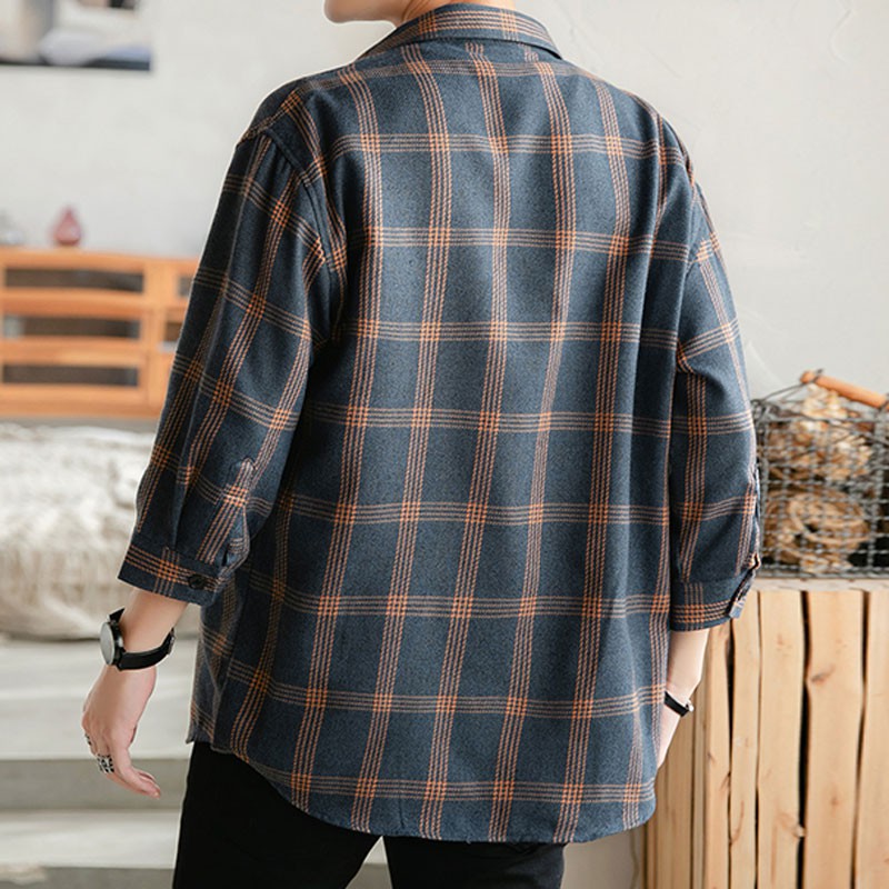 Áo Sơ Mi Kẻ Karo Phong Cách Hàn Quốc