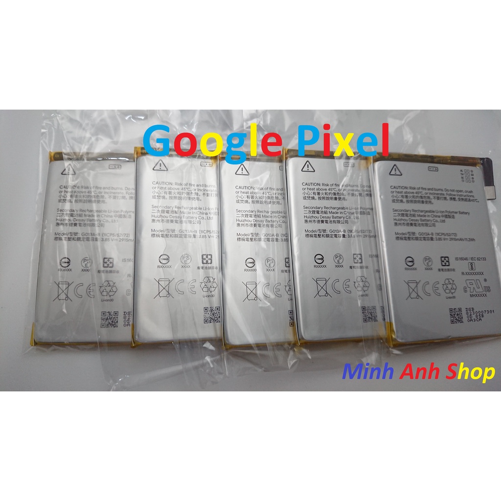 PIN ZIN NEW-ORIGINAL BATTERY GOOGLE PIXEL 3 : G013A-B
