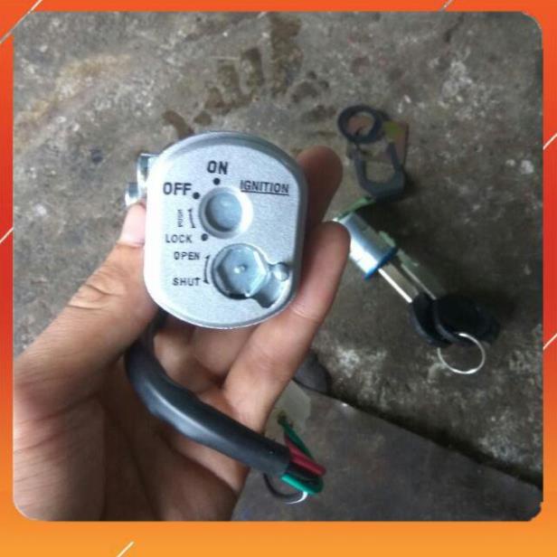 Bộ ổ khóa từ 4 dây lắp wave a TQ 100cc Wave 50cc
