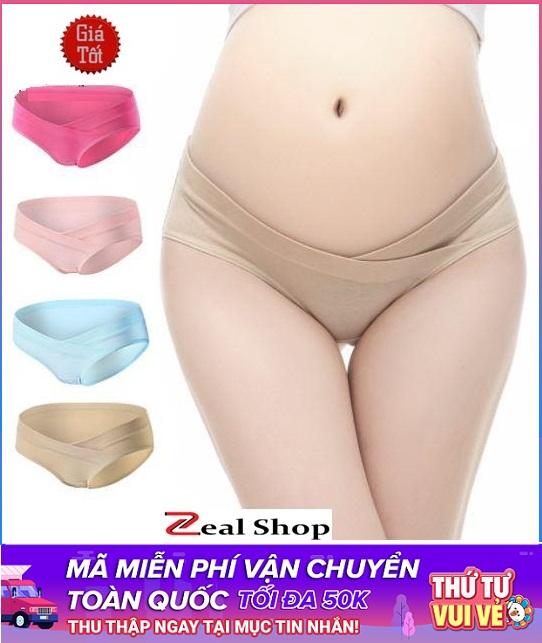Bộ 5 Quần Lót Cotton Cho Bà Bầu Mềm Mịn