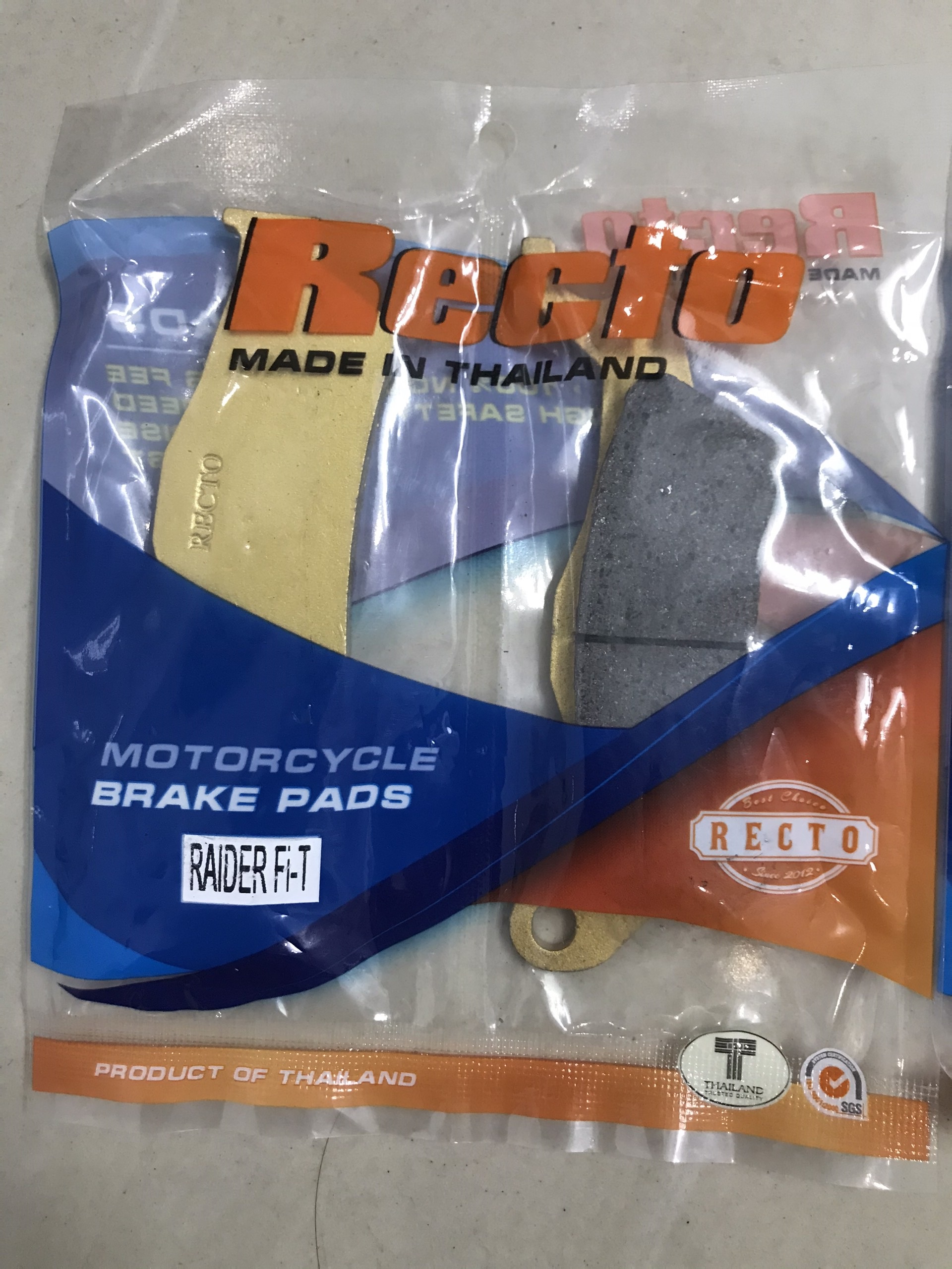 Bố thắng đĩa Recto trước cho Raider FI - Satria150 (má phanh)