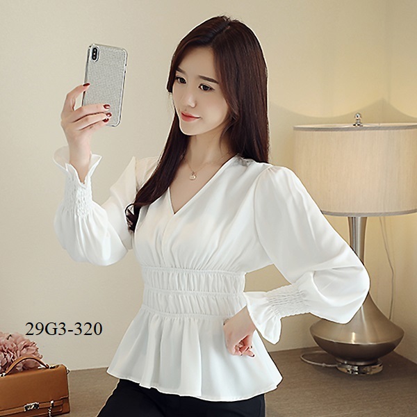 ÁO KIỂU NHÚNG ĐIỆU ĐÀ CAO CẤP -G3-320