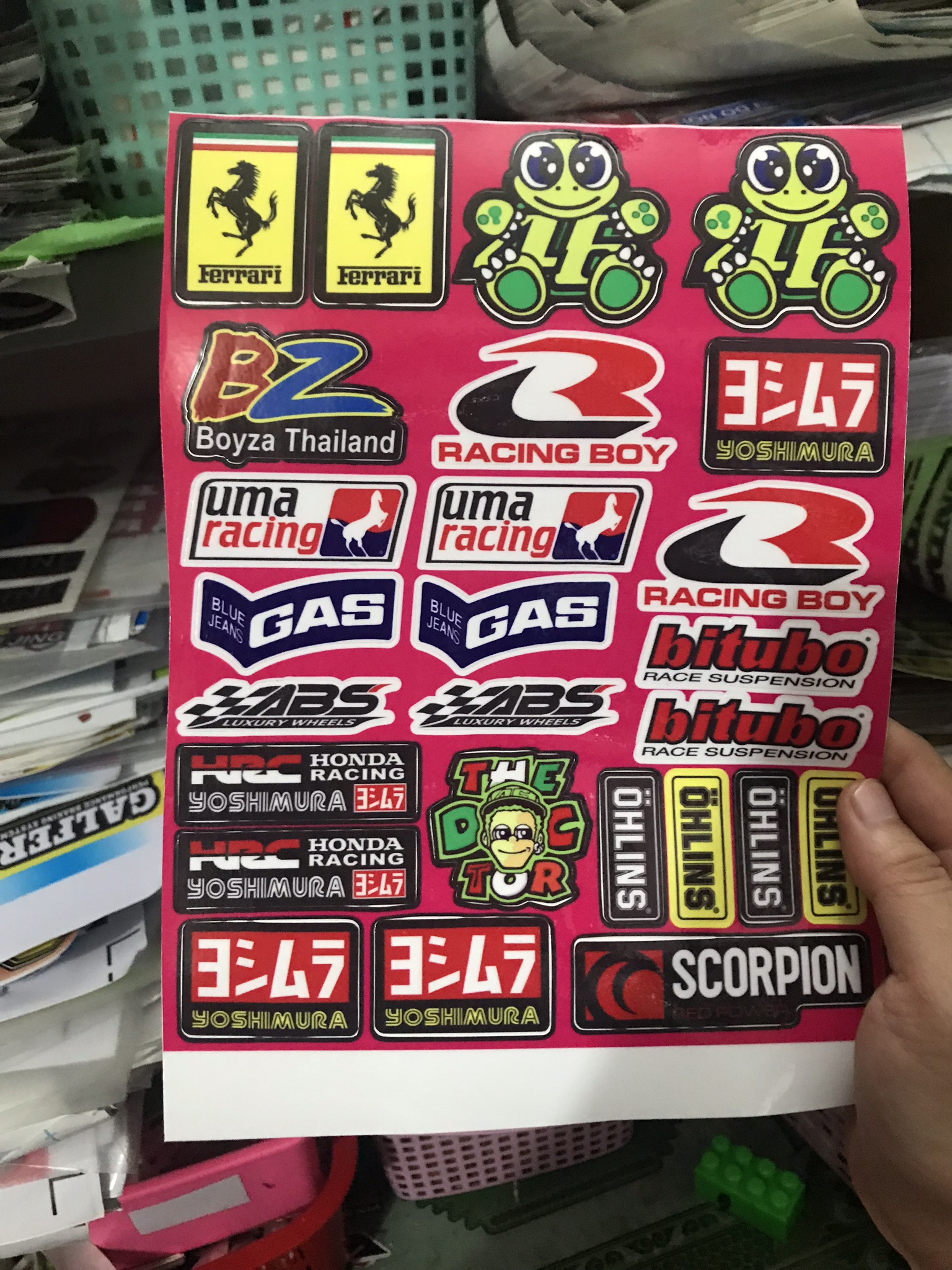 Combo Decal Logo Dán Xe Nhiều Thương Hiệu