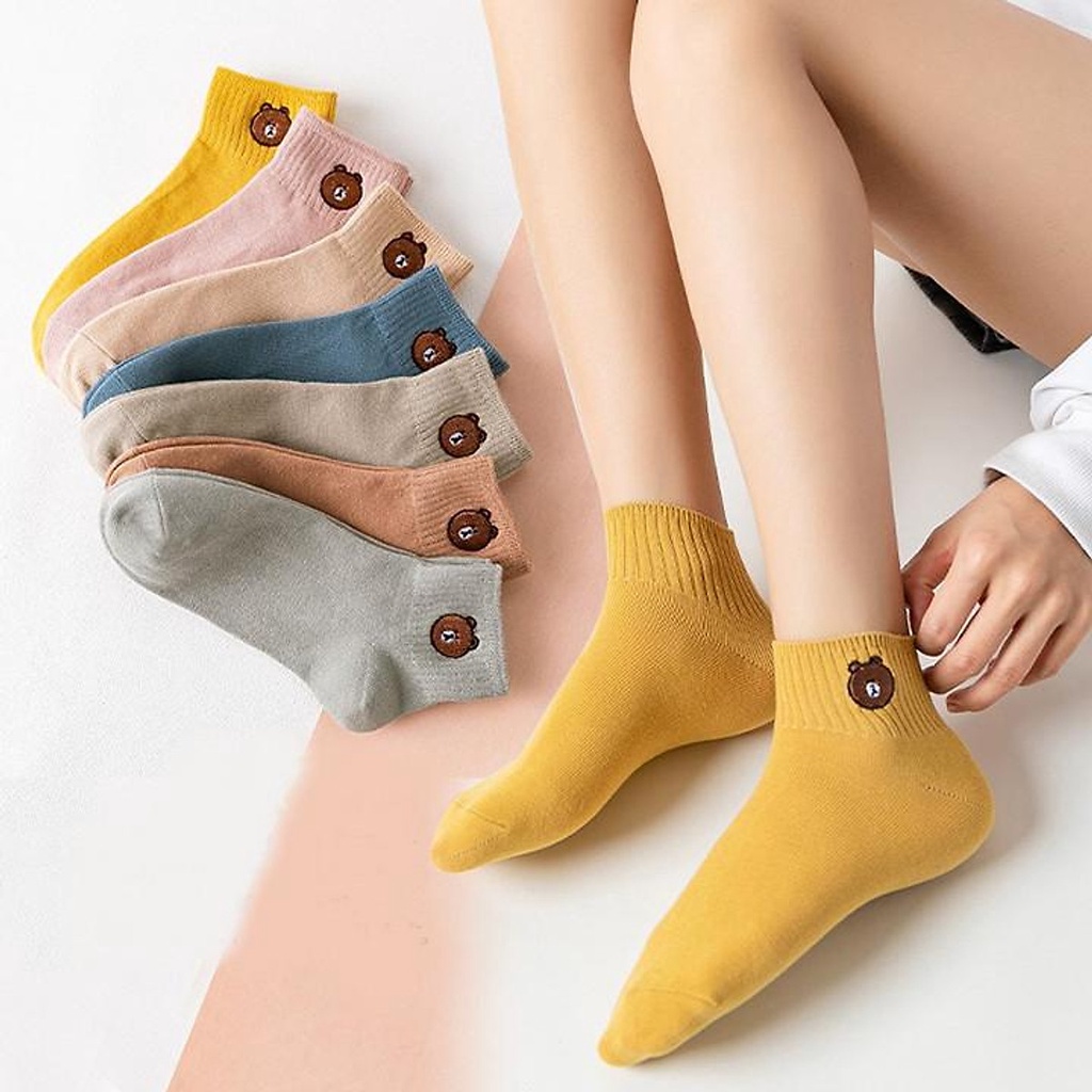 Combo 10 đôi tất gấu đáng yêu