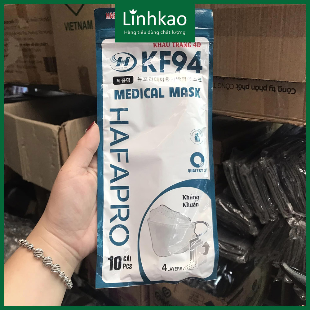 Khẩu trang hafapro kf94 gói 10 cái