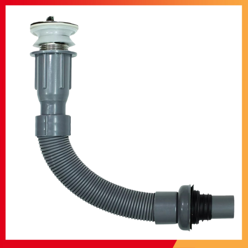 Xả lavabo ruột gà cao cấp (xả nhấn) - DALICO