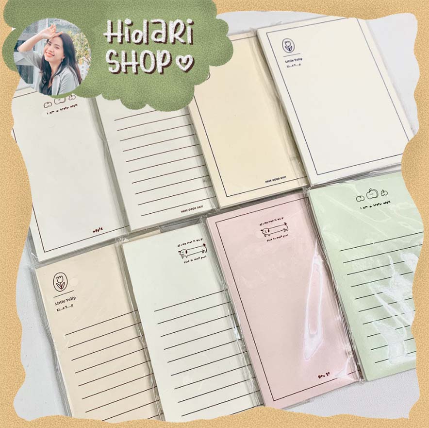 [HCM]Giấy Note Dễ Thương Style Minimal 94mm x 142mm // Hidari