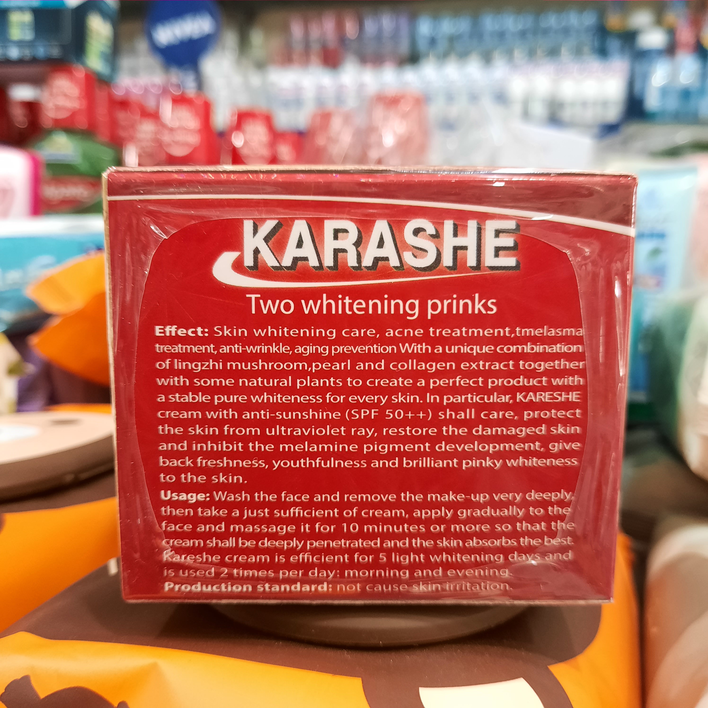 Kem Trắng Da Ngừa Nám Karashe 25g