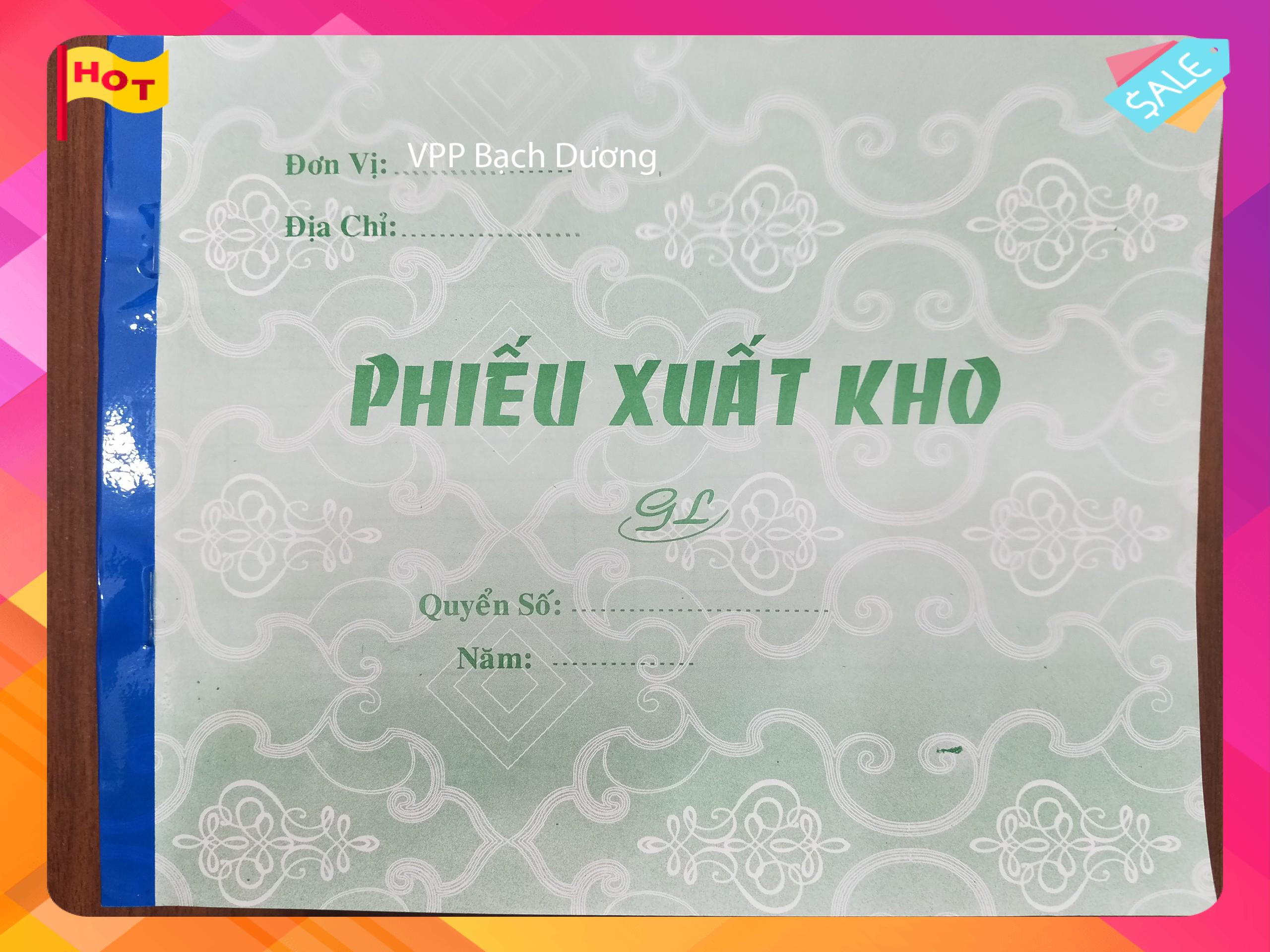 Phiếu Xuất Kho 3 liên cỡ A5 (16cm x 20cm)- Cuốn/150 tờ