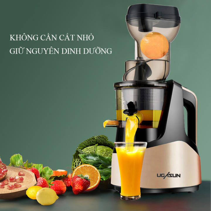 Máy ép chậm, máy ép trái cây rau củ quả tích hợp làm kem thơm ngon nguyên chất thiết kế thông minh sang trọng ( Bảo hành 2 năm lỗi 1 đổi 1 trong 7…