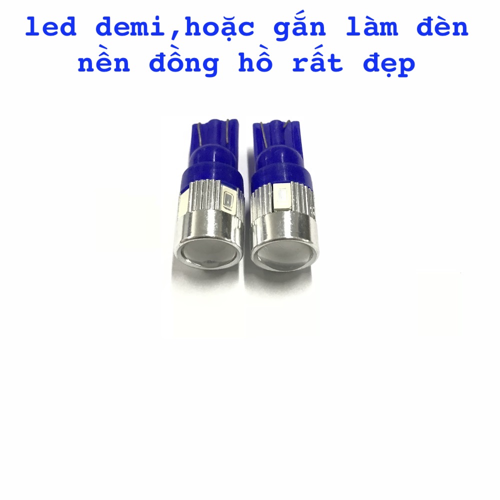[HCM]led demi 1 tầng bi chân t10 gắn mọi loại xe tăng tính phản diện trong đêm tốiánh sáng đẹp lung linh có nhiều màu trắngđỏláxanh dươngvàng....có thể gắn đồng hồ đèn giá chỉ từ 10k thanh khang