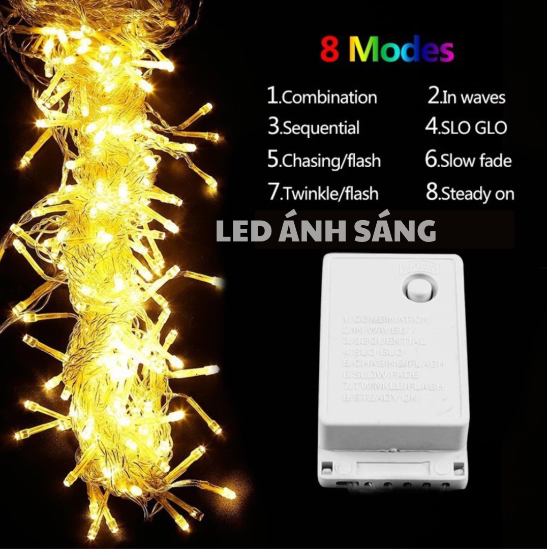 Bộ đèn LED rèm thả màn trang trí ngoài trời