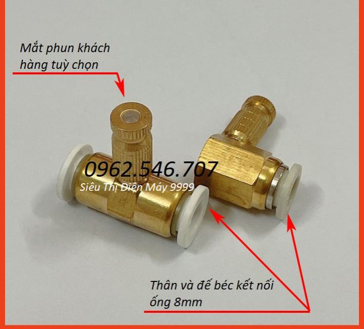 Bộ béc phun sương (Thân, Đế + Mắt Đồng)