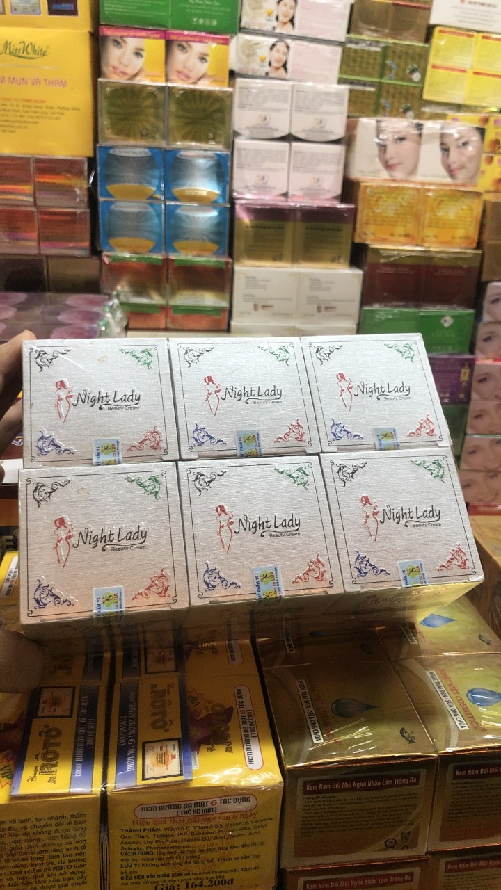 12 hủ kem night lady bạc 5g