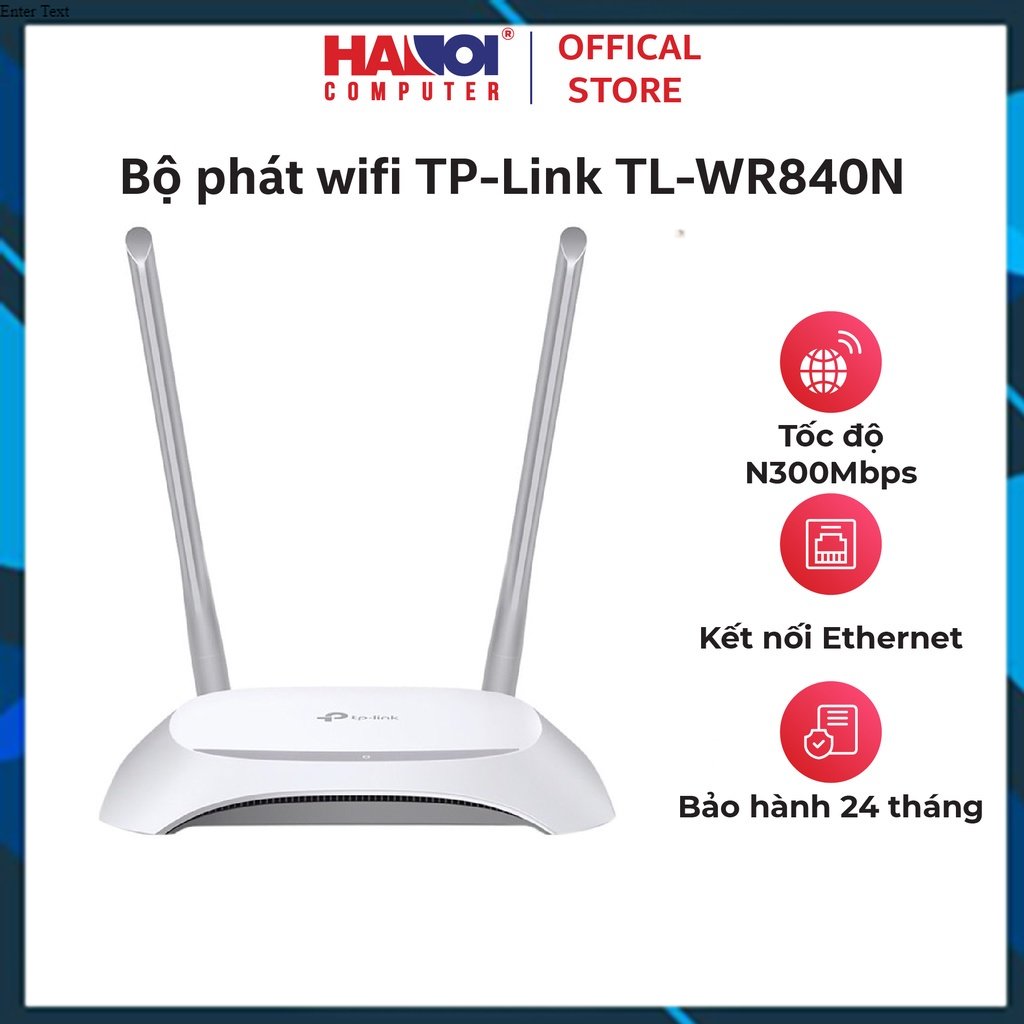 Bộ phát wifi tp-link tl-wr840n wireless n300mbps, công nghệ cho tín hiệu wi-fi ổn định