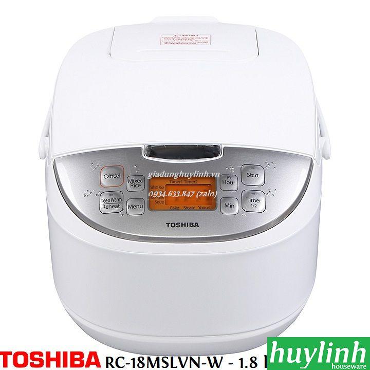 [HCM]Nồi cơm điện tử Toshiba RC-18MSLVN(W) - 1.8 lít