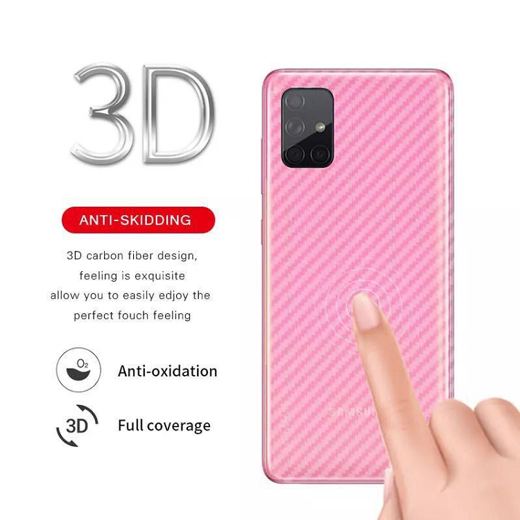 Miếng dán vân Carbon mặt lưng cho Samsung Galaxy A21S Chống Bám Vân Tay