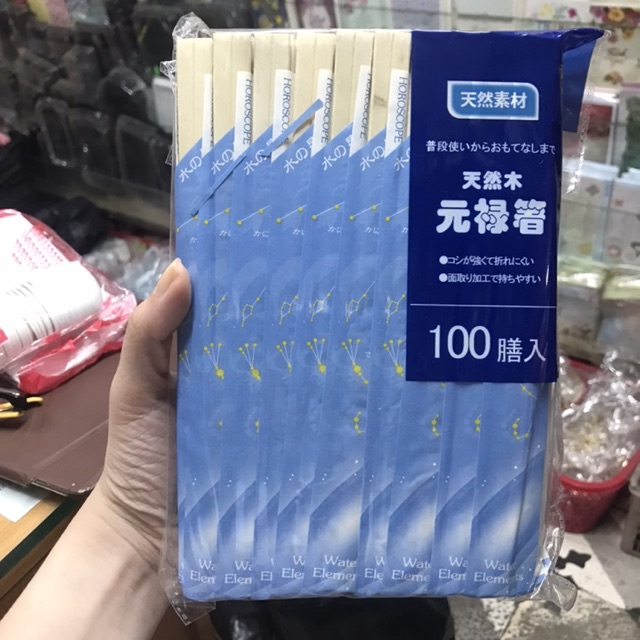 100 Đôi Đũa Gỗ Dùng 1 Lần Xuất Khẩu