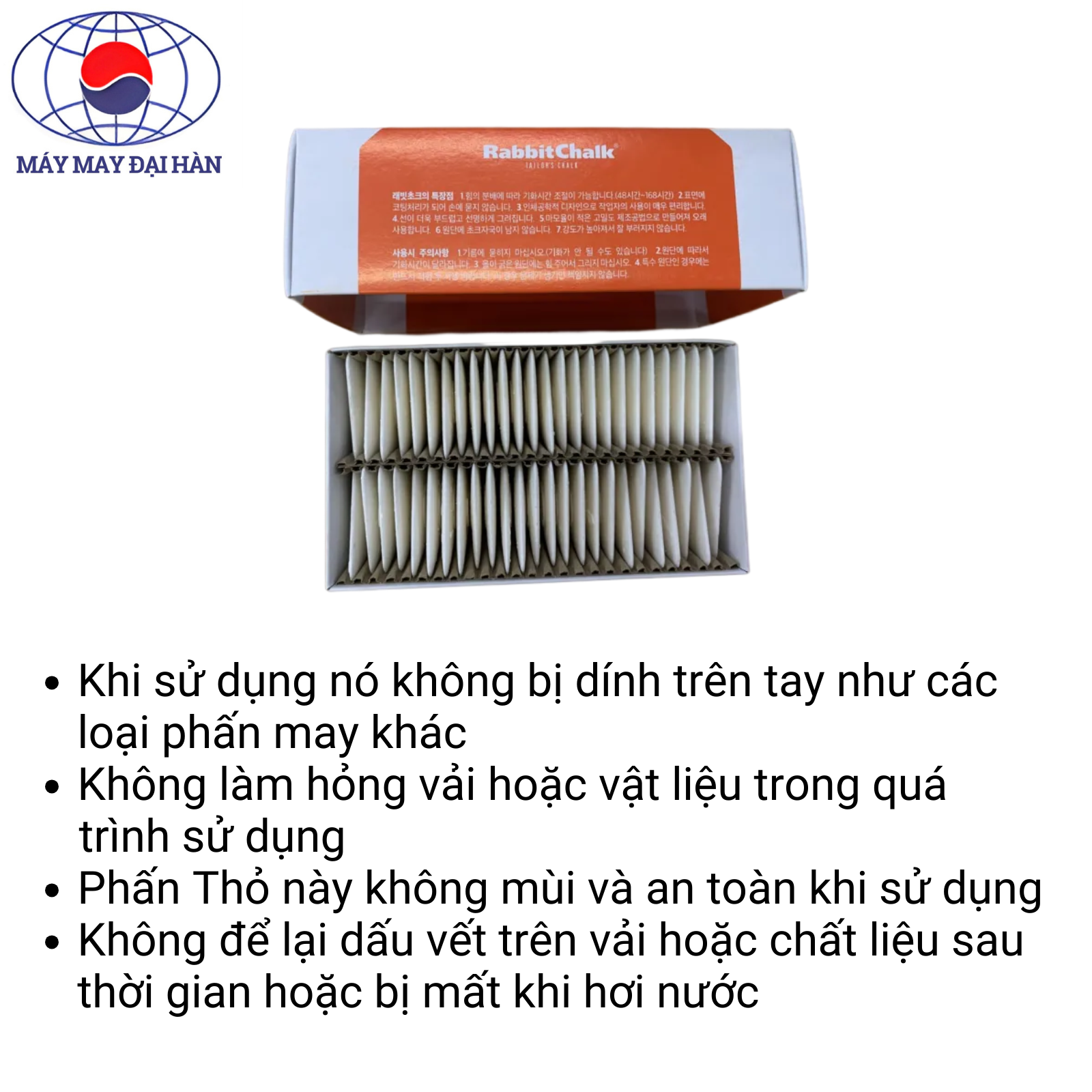 Hộp Phấn Bay Cao Cấp Con Thỏ Rabbit Chalk Hàn Quốc Dành Cho Thợ May
