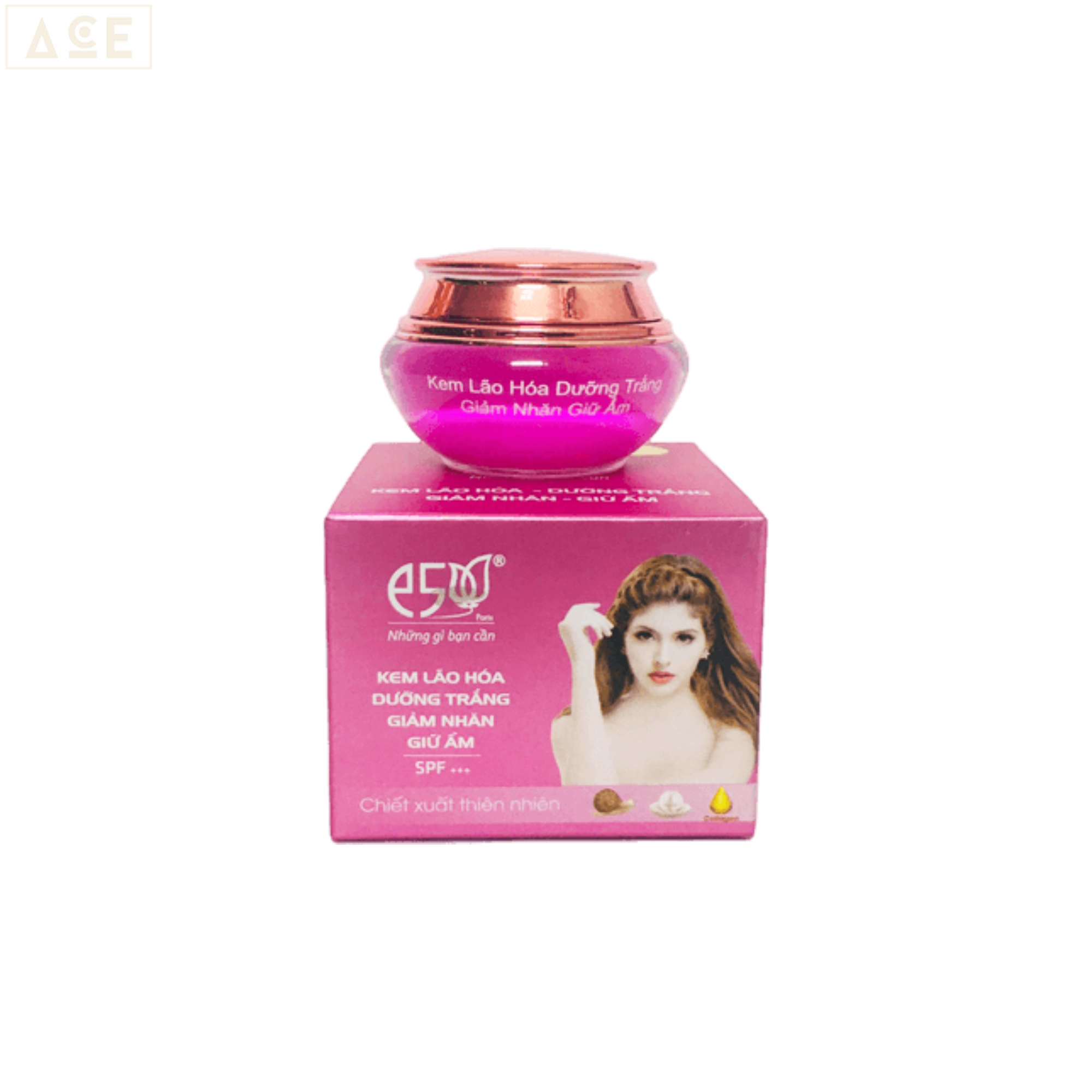 Kem E5  (18g) Kem Lão hóa, Chống nhăn, Dưỡng trắng ( MUA 3HỘP KEM TẶNG 1 HỘP BODY KIM NGÂN 120G)