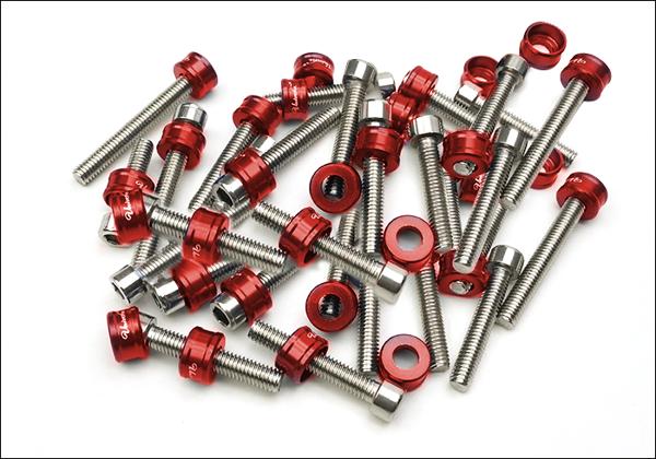 Bộ ốc lốc máy mẫu mới gắn các dòng xe phổ thông của HONDA hiện tại, màu đỏ