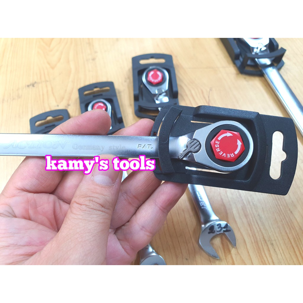 Cờ lê vòng miệng tự động 8mm Action dài 137mm