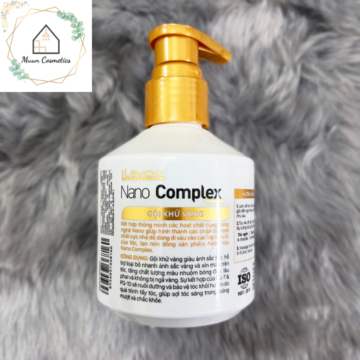 Dầu Gội Tím Khử Vàng Lavox Nano Complex Silver Shampoo 200ml