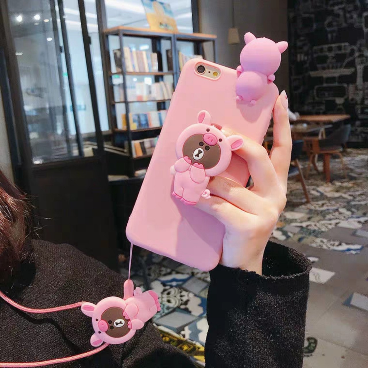Ốp lưng Thú leo Iphone 12 Mini,12,12 Pro,12 Pro Max,11,11 Pro,11 Pro Max,5,5s,6,6s,6 plus,6s plus,7,8,7 plus,8 plus,X,XS,XR,XS Max kèm dây & giá đỡ-I03