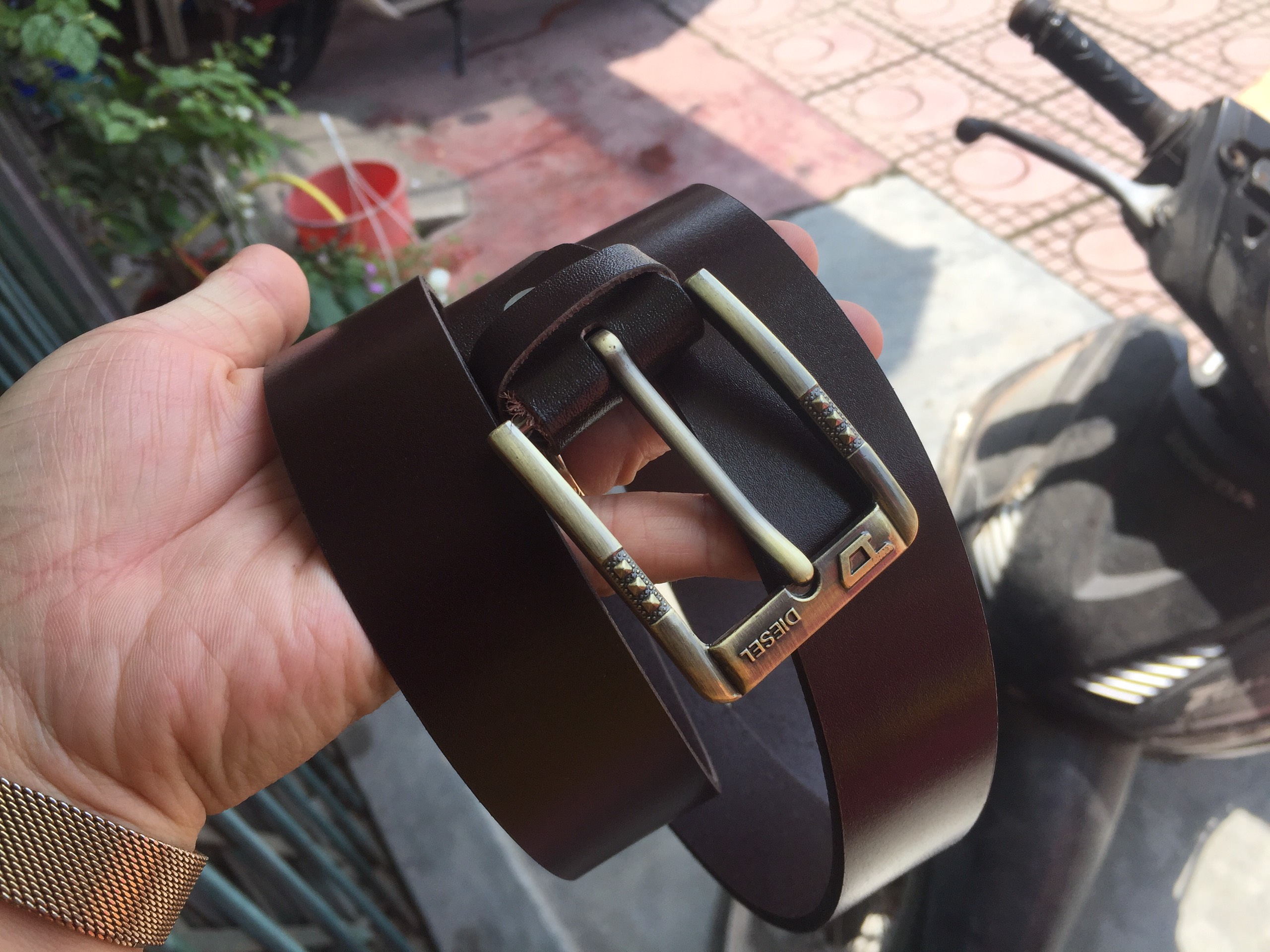 {TẶNG VÍ} Thắt lưng nam da bò khóa kim Combo DaH2