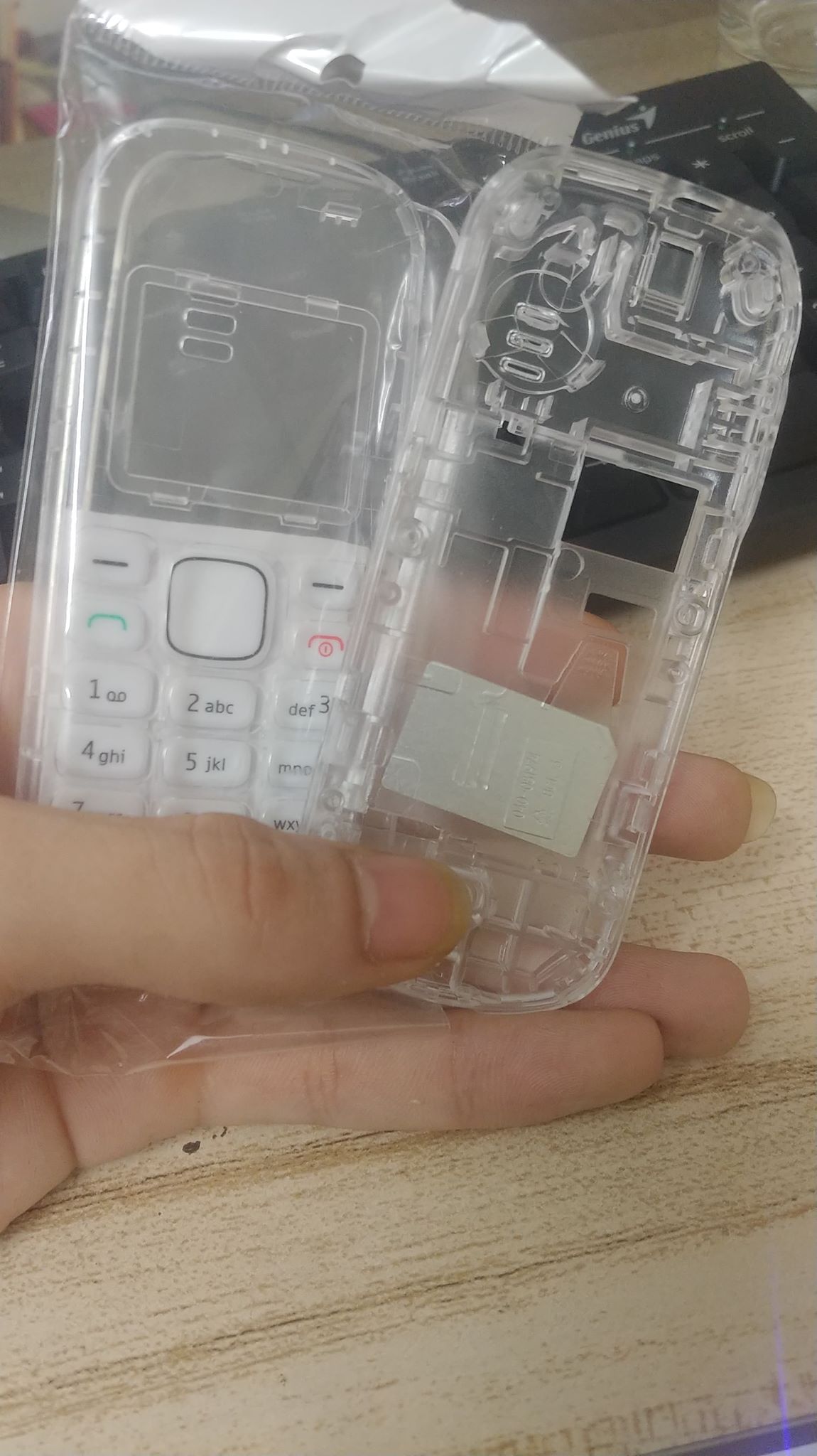 (ComBo) Sườn và Vỏ Nokia 1280 trong suốt