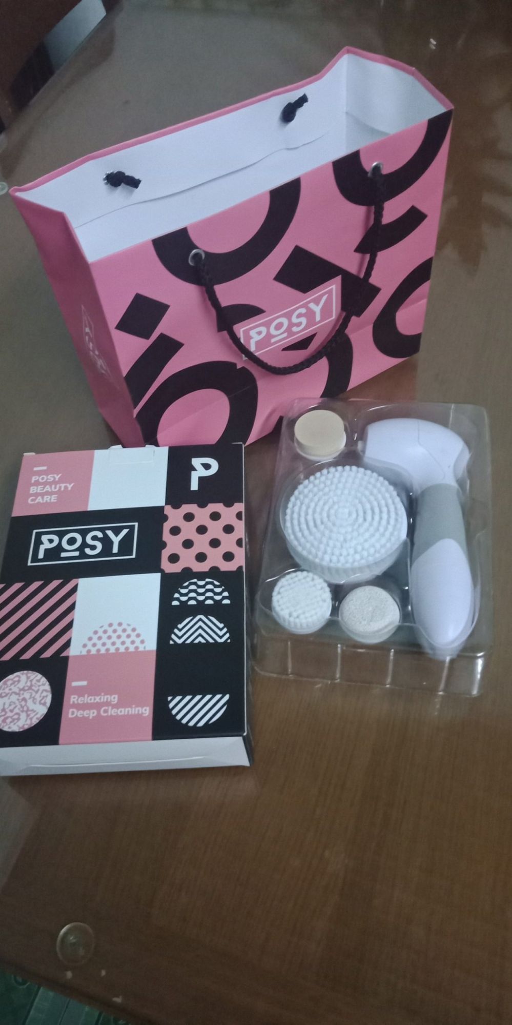 Máy Rửa Mặt đa năng Posy 4 Đầu Cọ