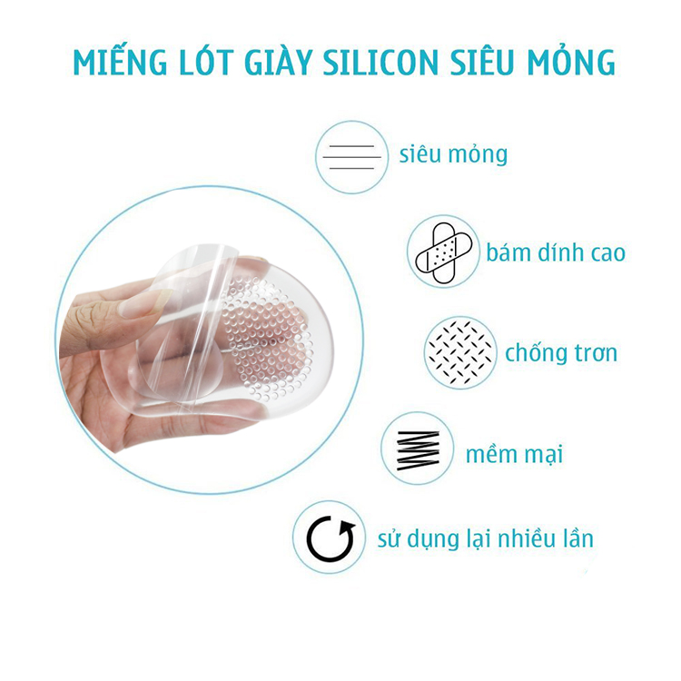 6 Miếng lót mũi giày chống đau chân