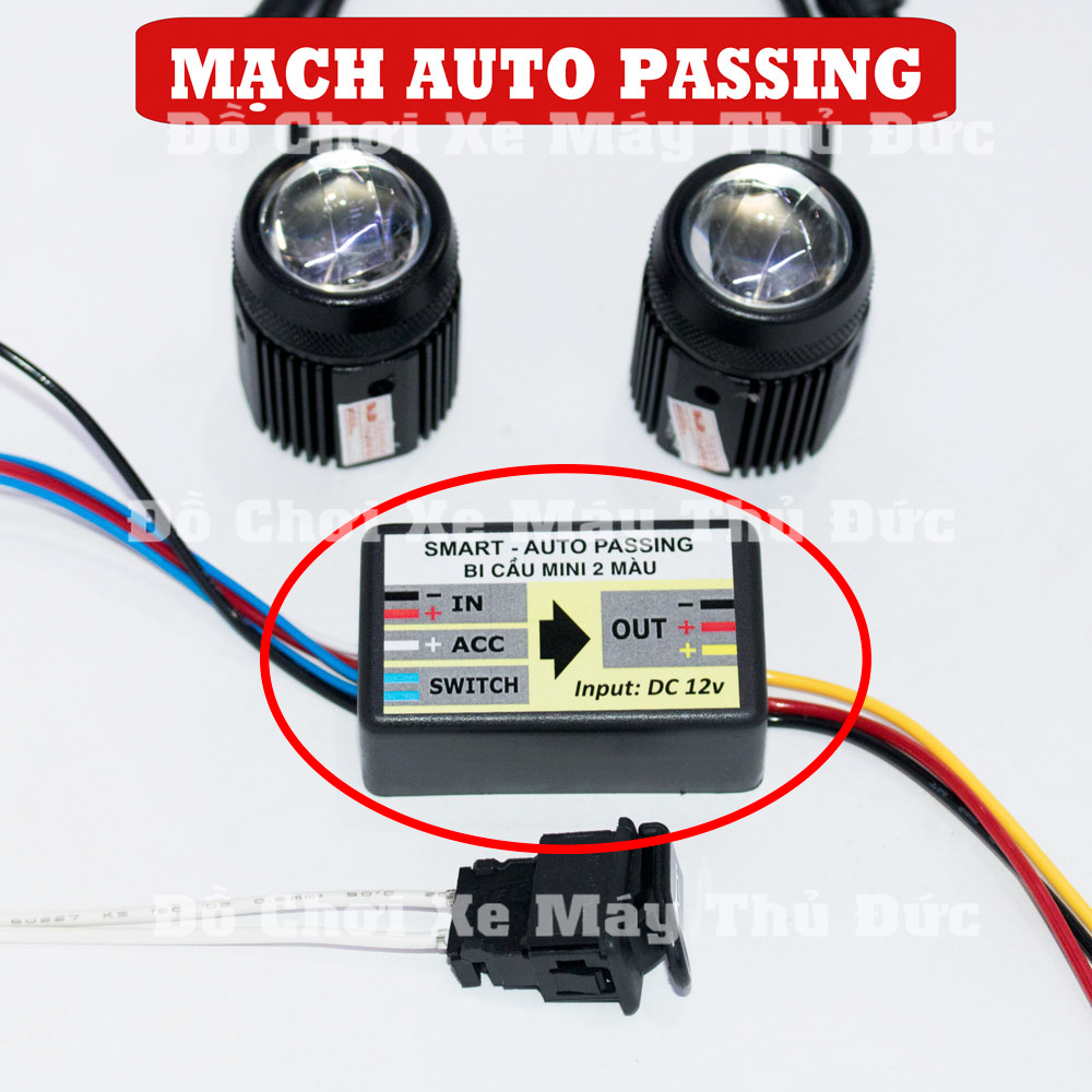 [HCM]Mạch Passing đèn trợ sáng mini 2 màu - Tặng Công Tắc