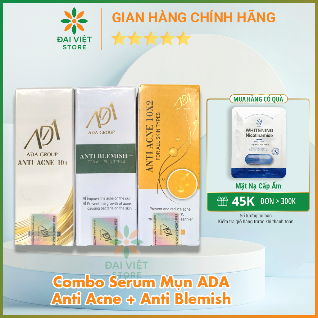 Serum ngừa mụn Anti Acne 10+, 10X2 5ml thanh lọc, loại bỏ tế bào chết và dầu, giảm mụn hiệu quả, se khít lỗ chân lông