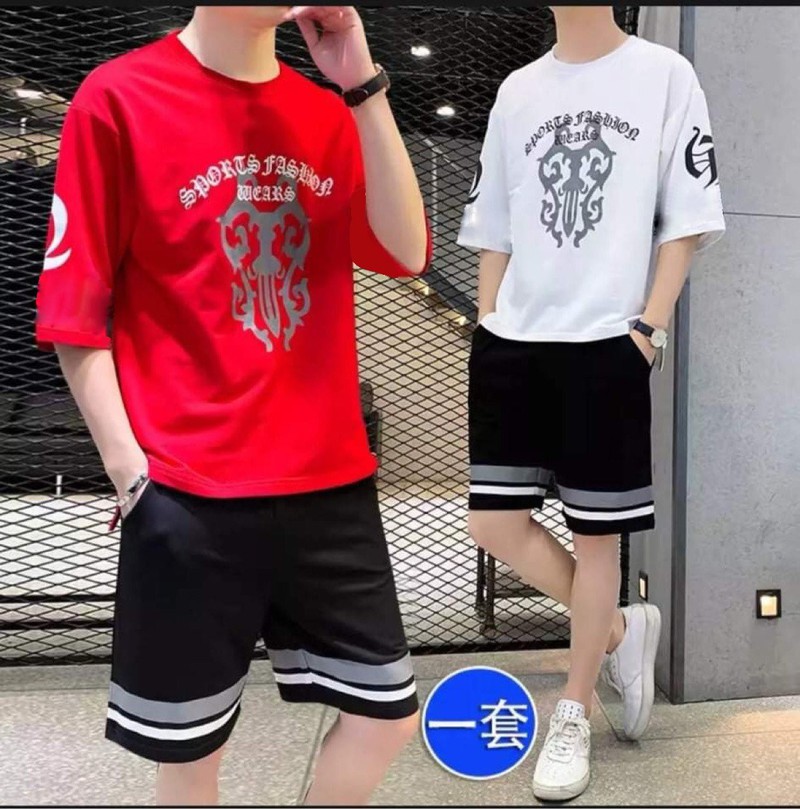 Set Bộ Nam Họa Tiết Chữ Phong Cách