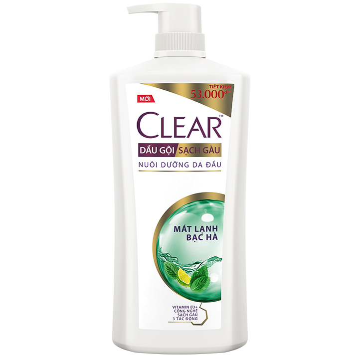 Dầu gội clear bạc hà 630g