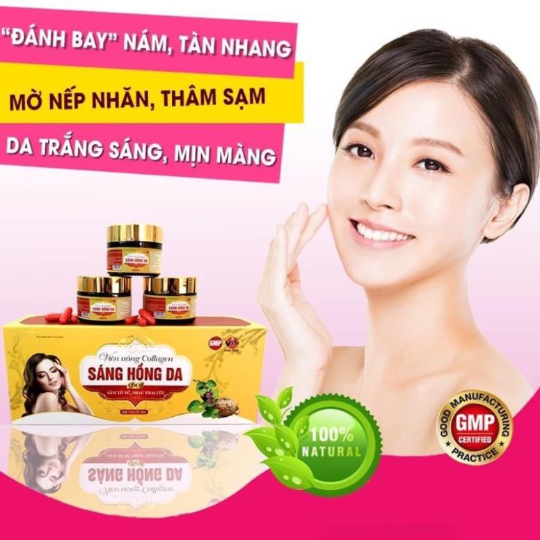 Viên uống sáng hồng da. Mờ nám, sáng da
