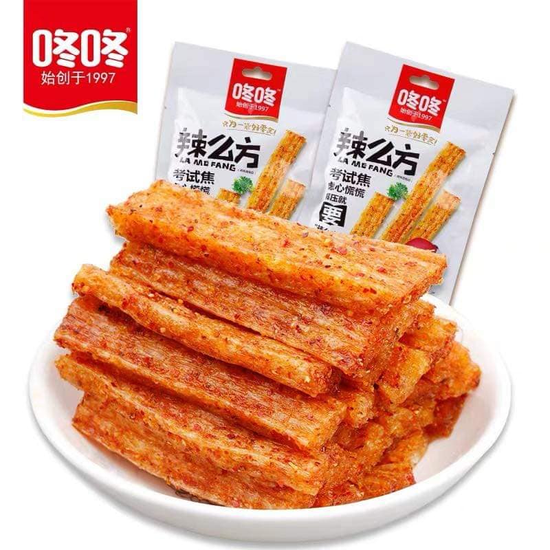 [ Hương vị tuổi thơ ] Combo 3 gói ( 80gr/ gói ) QUE CAY / TĂM CAY HÃNG DONG DONG