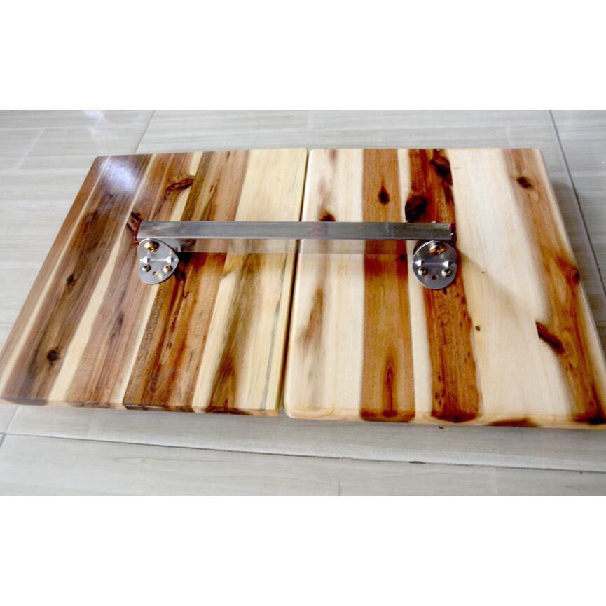 Kệ tụng kinh gỗ gấp chân inox