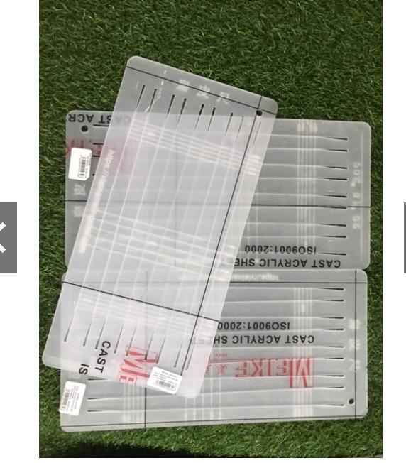 thước cắt chun bảng Mica