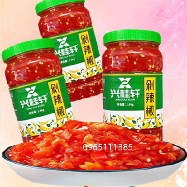 Sốt ớt băm  1,6kg