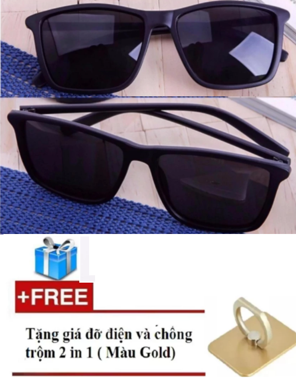 [HCM]Kính Tây Nam-Nữ Thời Trang (Đen) + Tặng Gía Đỡ Nhẫn
