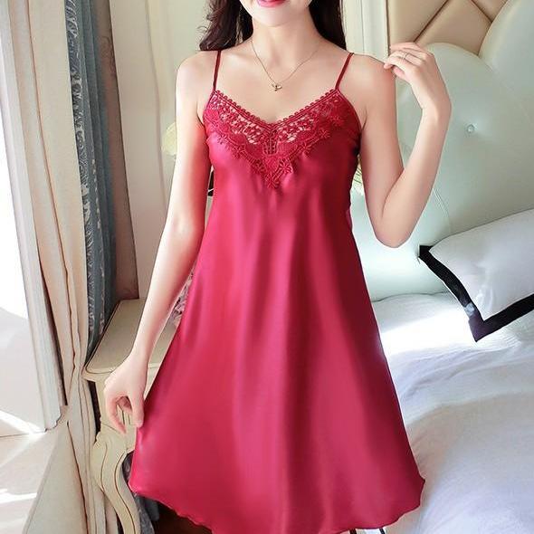 [HCM]Đầm ngủ phi lụa xinh xắn - lindashop