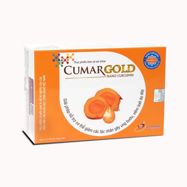 [HCM]Cumargold New - Viên Uống Bảo Vệ Niêm Mạc Dạ Dày Giảm Tác Dụng Phụ Của Hoá Xạ