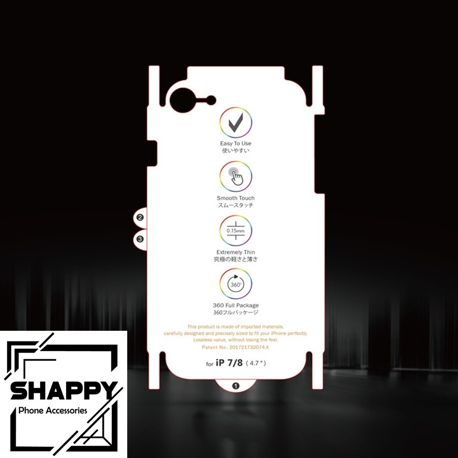 Miếng Dán PPF IPhone Cầu Vồng Tự Phục Hồi Đủ Các Dòng