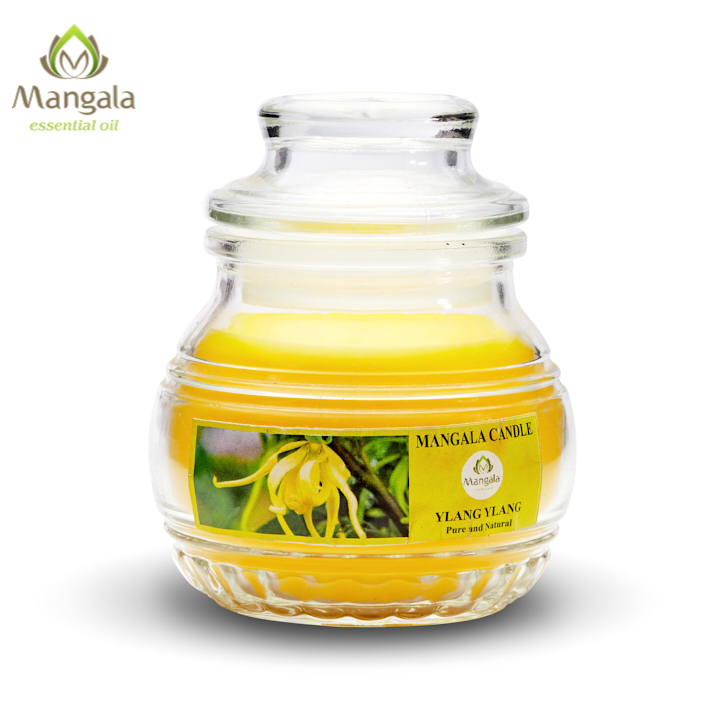 Scented Candle essential oil flower jade orchid West-scented candle essential oil premium Mangala - 150 grams